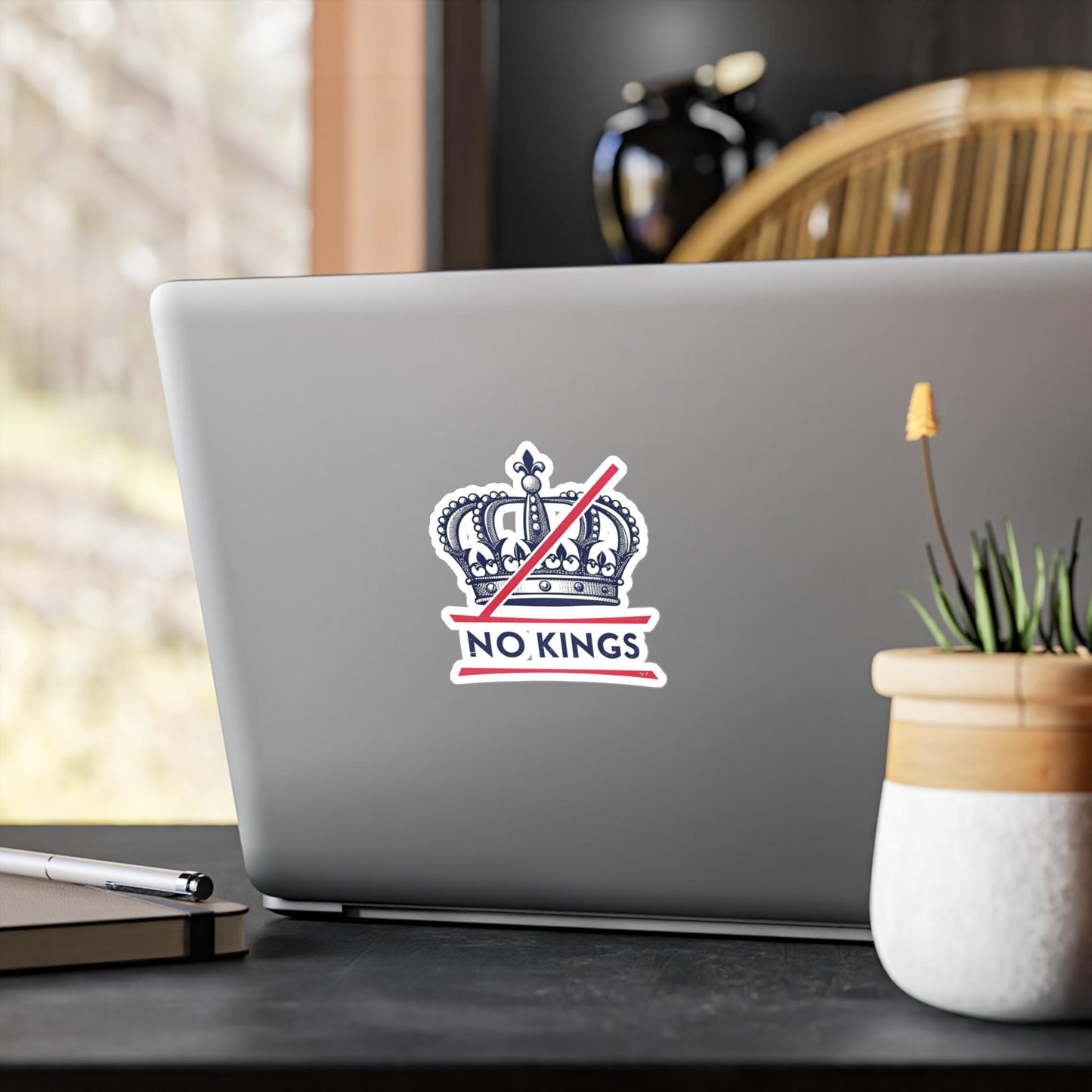 No Kings Vinyl Stickers Rebellious Vinyl Decals for Unique Personalization, No Kings Design, Creative Gifts