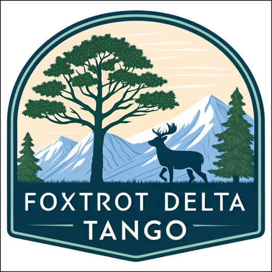 Foxtrot Delta Tango Custom Cut Acrylic Ornament | Anti Trump | National Forest Theme | FDT | Ornament | Christmas Decor