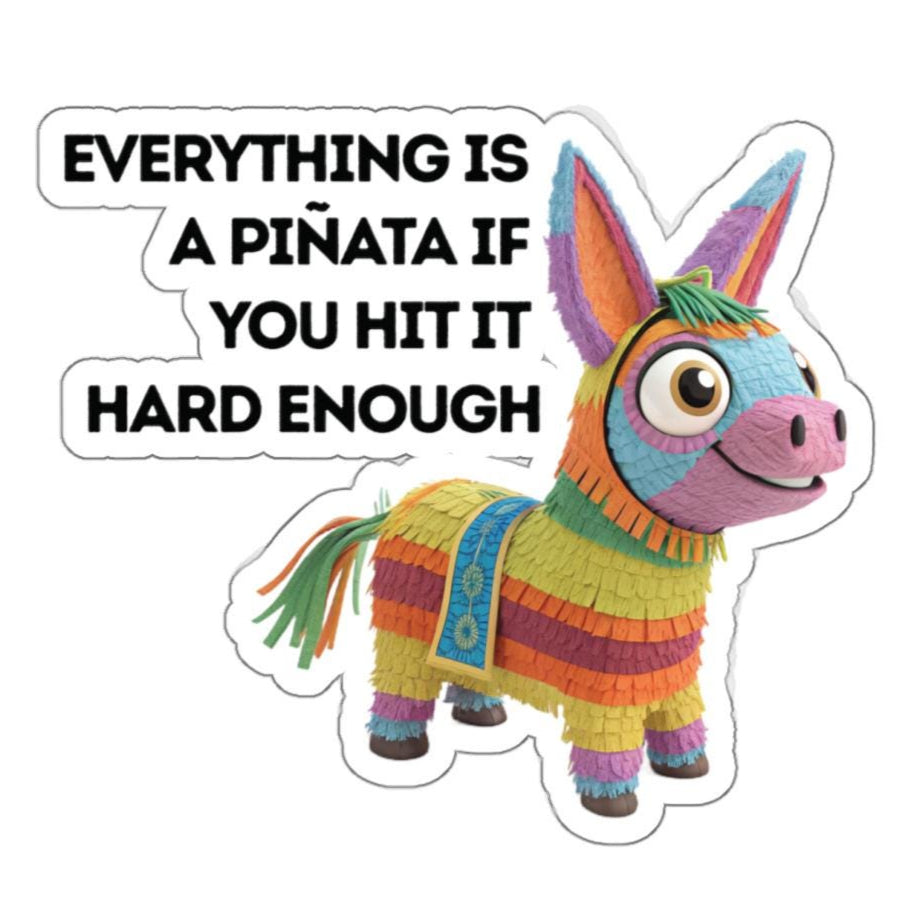 Playful Piñata Die-Cut Stickers, Fun Party Decor, Cute Laptop Stickers, Whimsical Gift Ideas, Colorful Art Decals