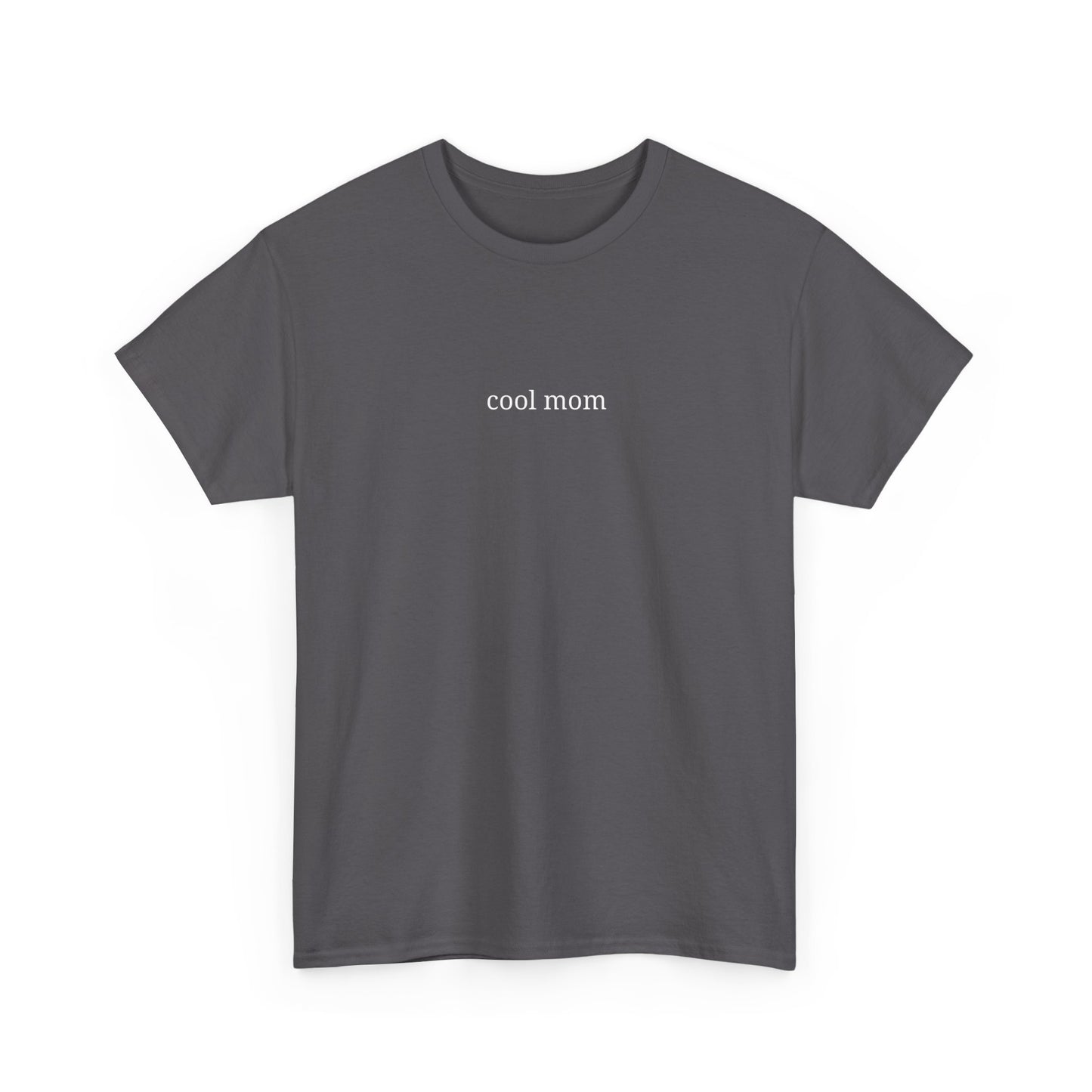 Cool Mom Unisex Heavy Cotton Tee, Casual Tee, Gift for Moms, Everyday Wear, Graphic Shirt, Fun Apparel