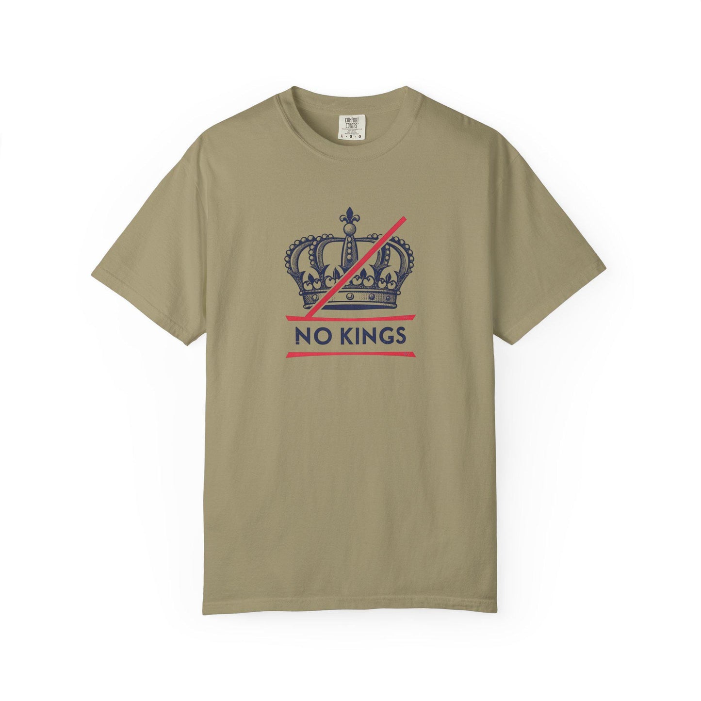 No Kings Rebel Crown T-Shirt - Unisex Garment-Dyed Tee for Festival, Casual Wear, Statement Shirt, Gift for Friends, No Kings Design