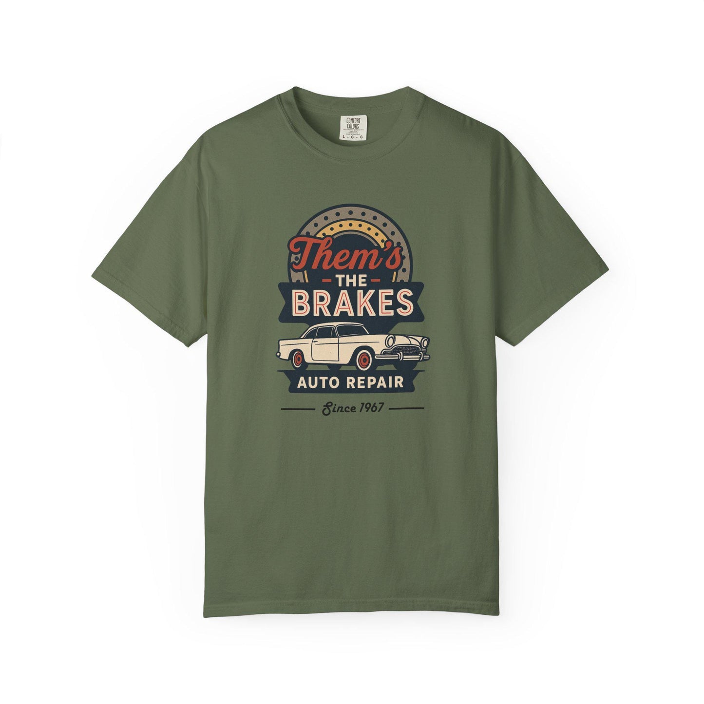 Them's The Brakes Vintage Auto Repair Graphic Tee, Unisex T-Shirt, Car Lover Gift, Dad Shirt, Classic Car Style