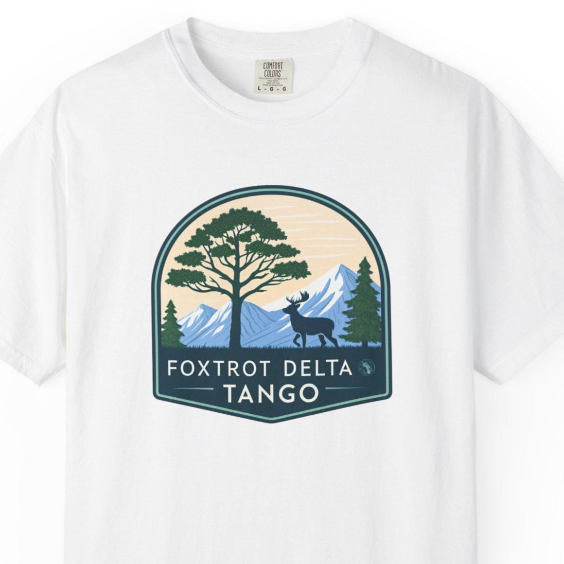 Foxtrot Delta Tango Nature T-Shirt, Unisex Hiking Tee, Adventure Shirt for Outdoorsy People, Forest Graphic Tee, Wilderness Camping Gift