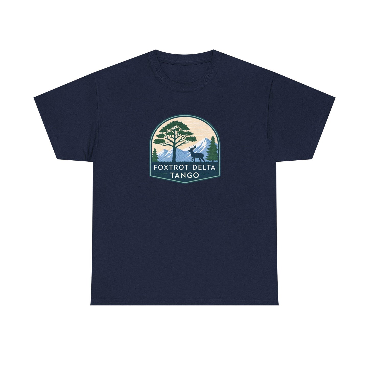 Foxtrot Delta Tango Nature Tee - Unisex Cotton Shirt for Outdoor Lovers
