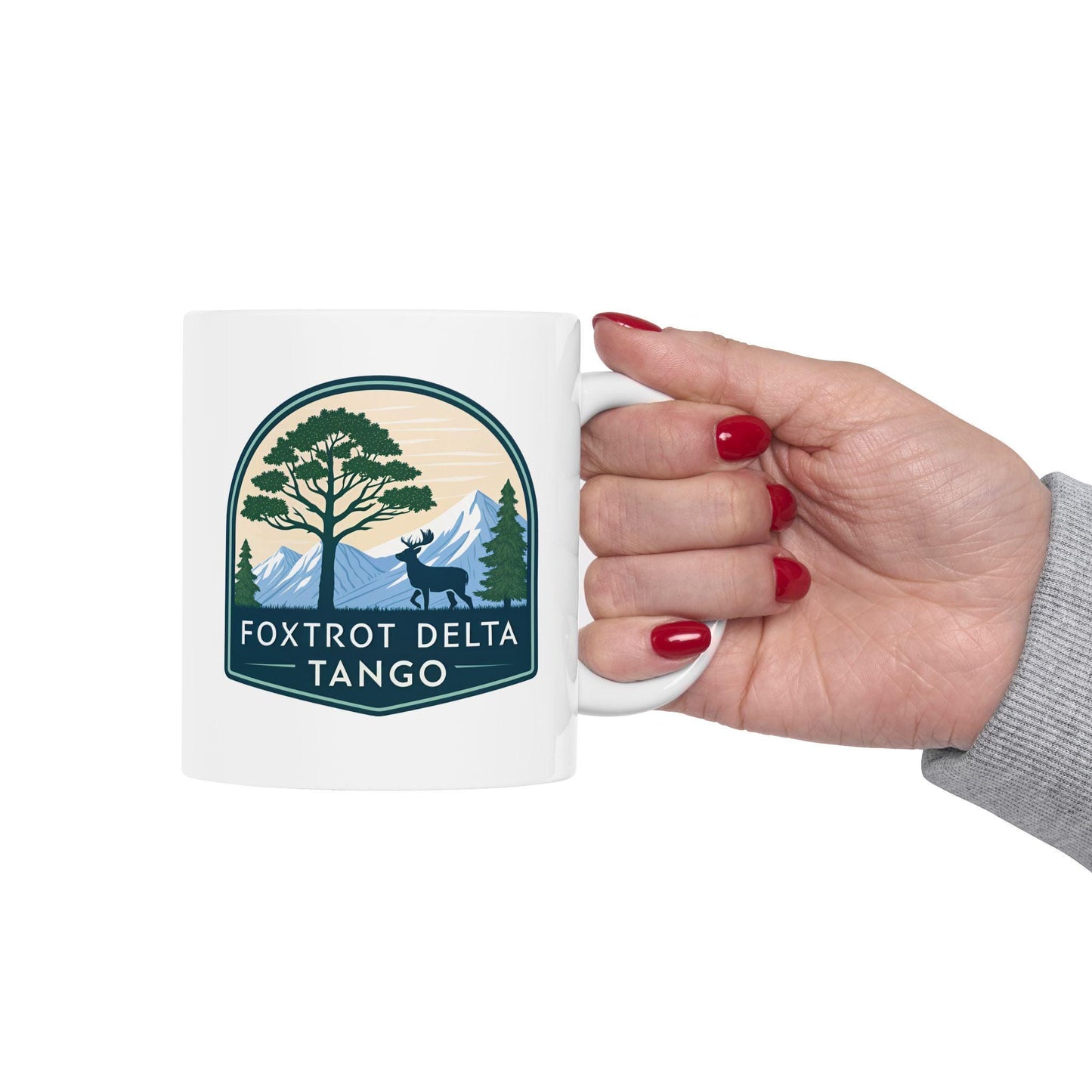 Foxtrot Delta Tango Mug - Nature-Inspired Ceramic Mug - Wildlife Coffee Cup