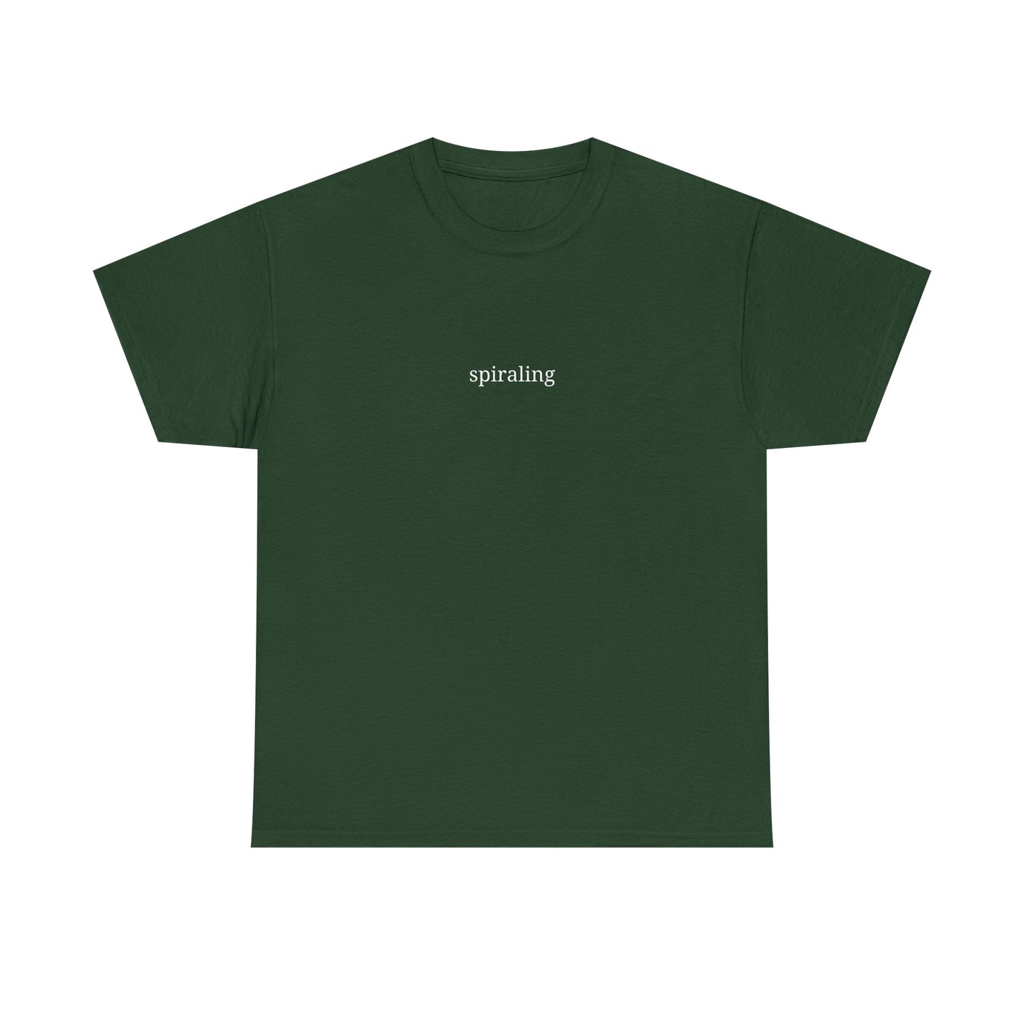 Spiraling Unisex Heavy Cotton Tee - Casual Fashion, Streetwear Style, Gift for Friends, Everyday Wear, Comfort Tee