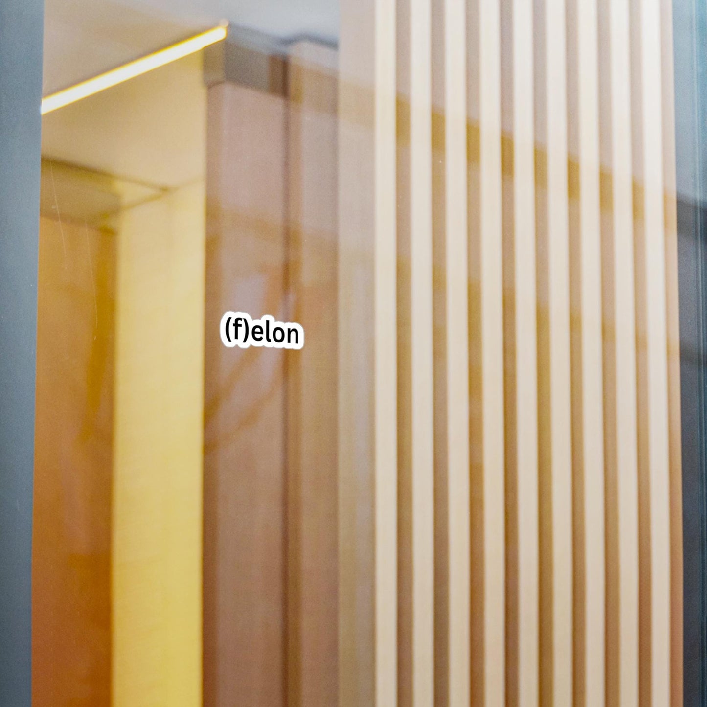 Felon (f)elon Elon Musk Sticker Playful Vinyl Decals for Homes, Office Decor, Laptop Stickers, Fun Gifts, Unique Crafters Supplies