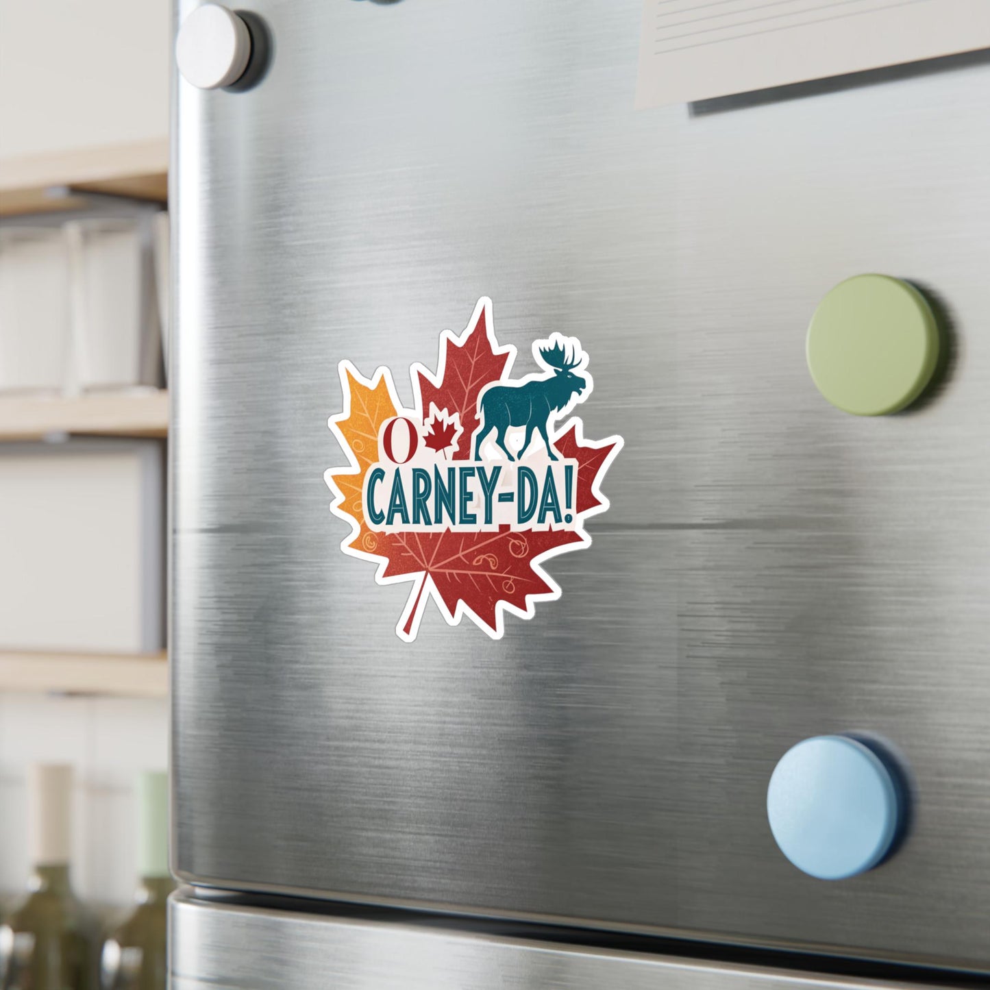 O Carney-da! Fun Canadian Kiss-Cut Vinyl Decals, Moose Designs for Car Stickers, Scrapbooking, Gifts, Canada Day Decor, Unique Vinyl Art
