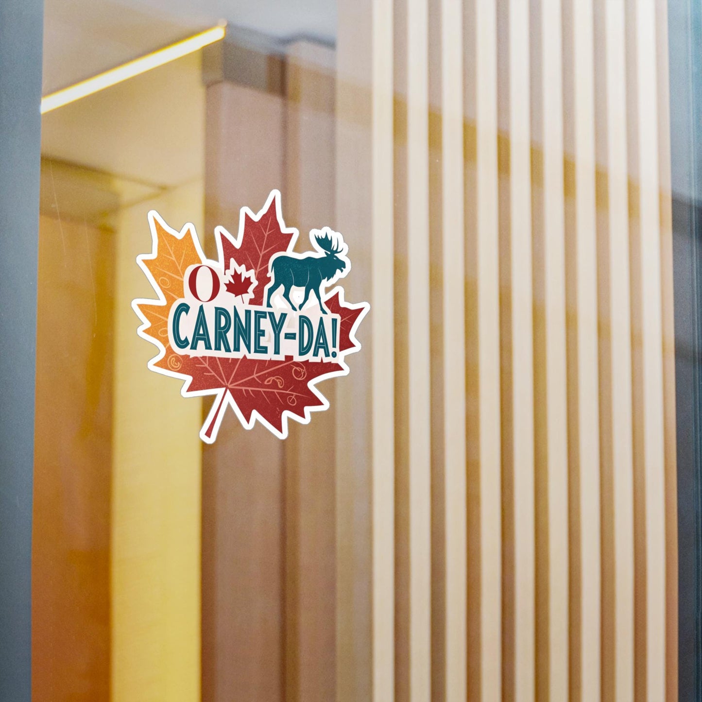 O Carney-da! Fun Canadian Kiss-Cut Vinyl Decals, Moose Designs for Car Stickers, Scrapbooking, Gifts, Canada Day Decor, Unique Vinyl Art