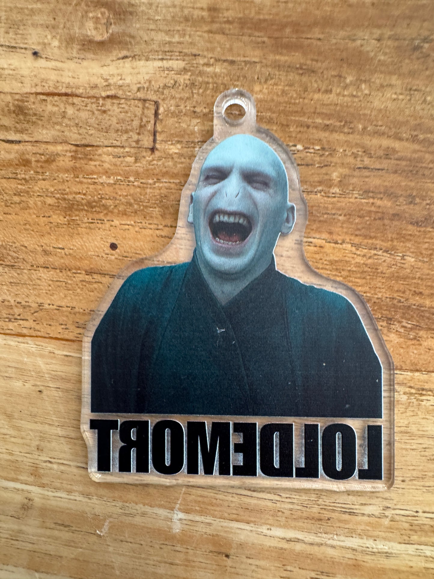 Loldermort Custom Cut Acrylic Ornament | Voldemort | Harry Potter Parody | Christmas Decor