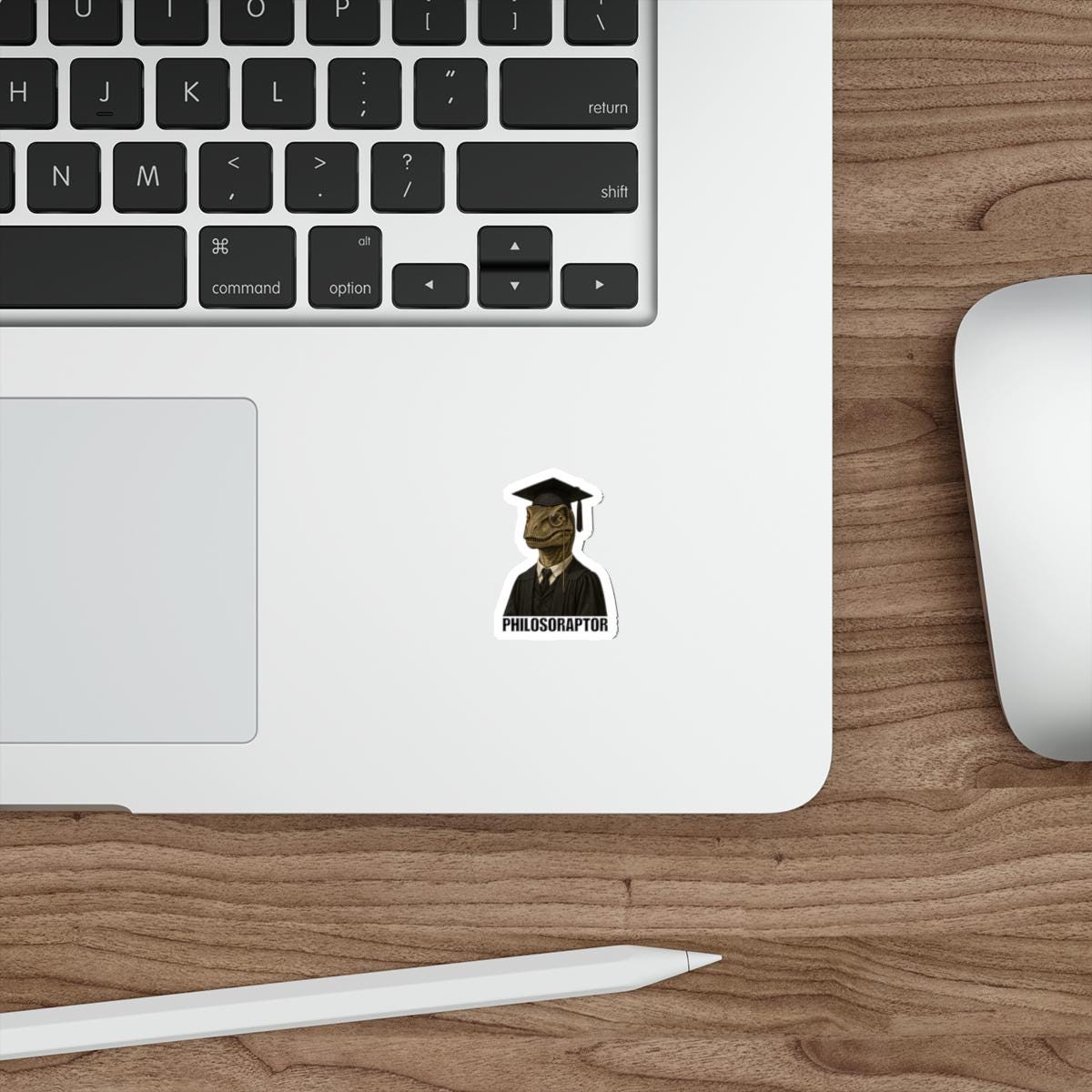 Philosoraptor Graduation Die-Cut Stickers, Funny Graduation Gifts, Laptop Decals, Student Humor, Graduation Decorations