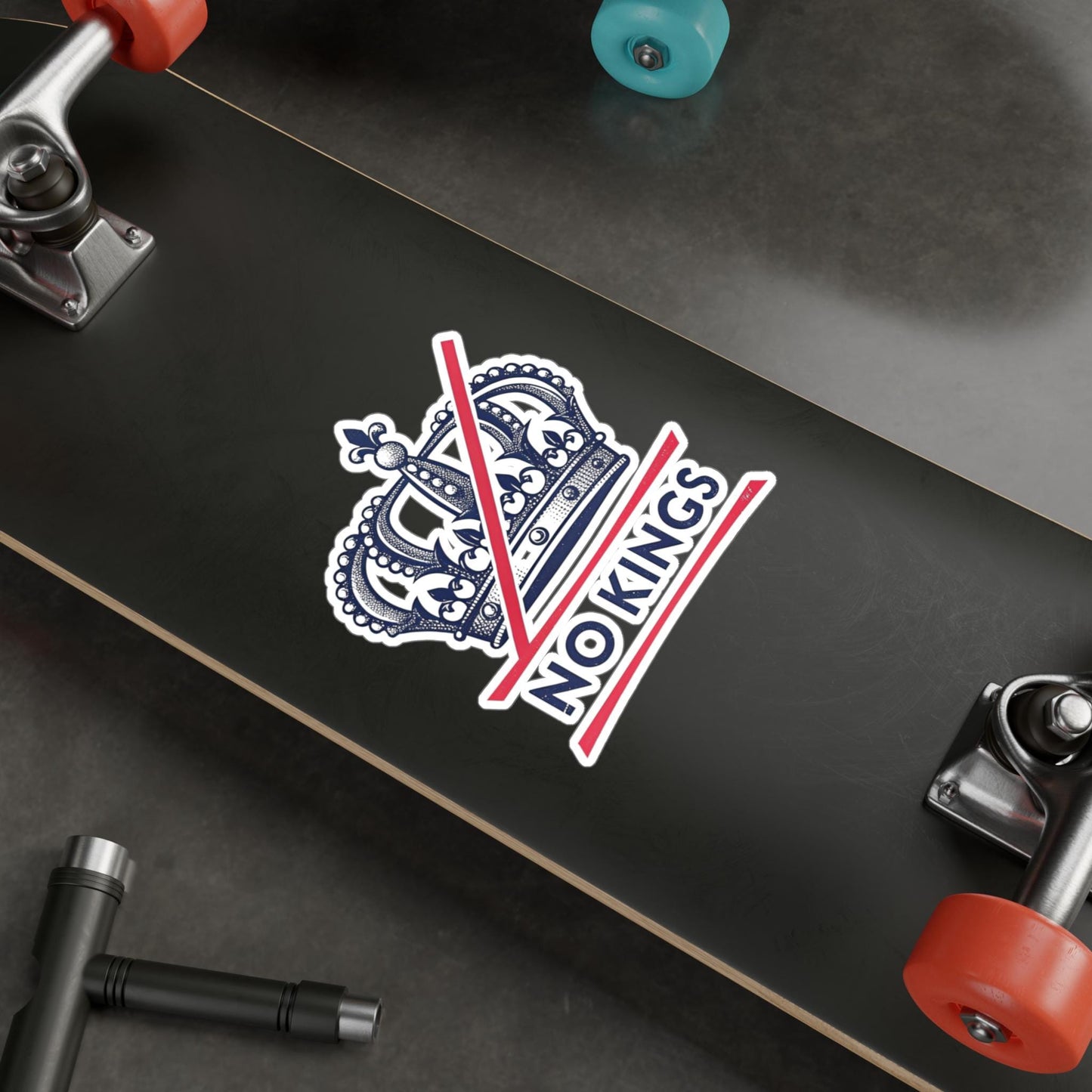 No Kings Vinyl Stickers Rebellious Vinyl Decals for Unique Personalization, No Kings Design, Creative Gifts