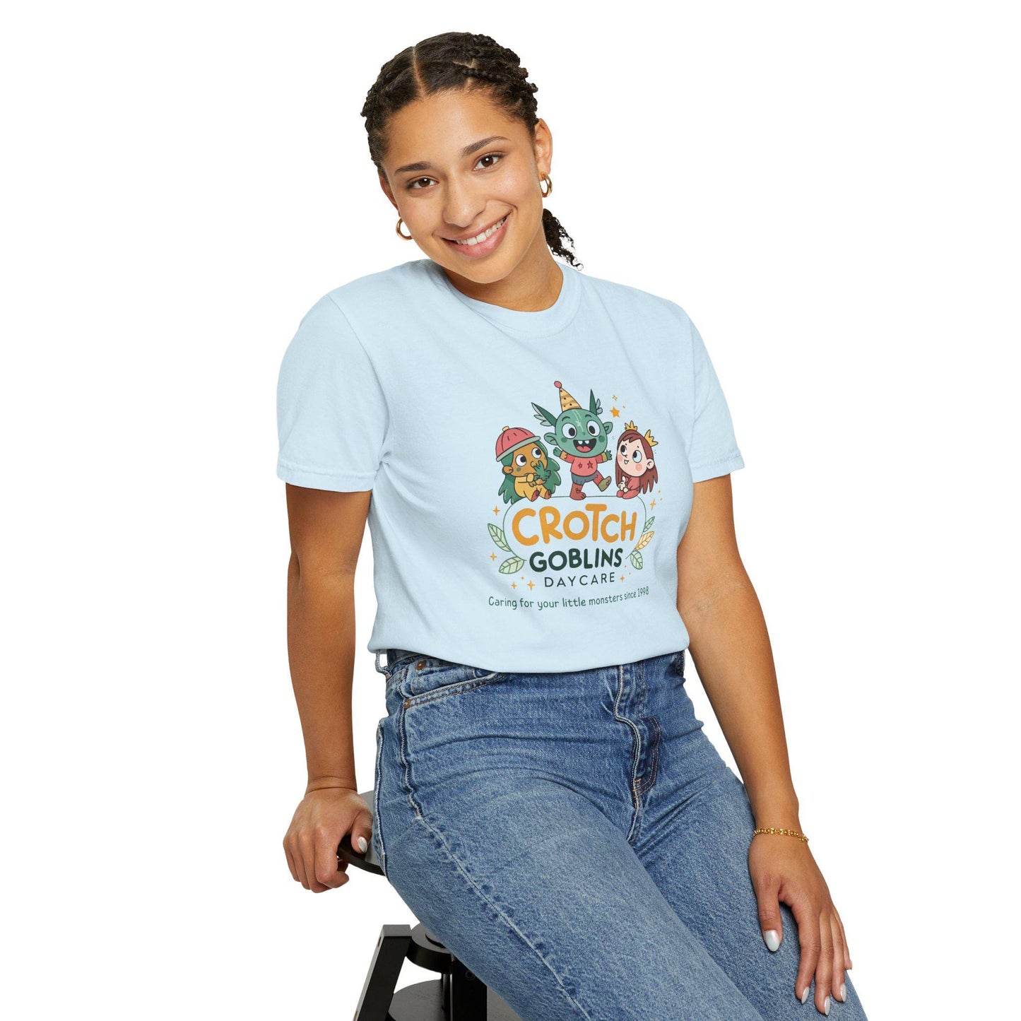 Funny T-Shirt for Crotch Goblins Daycare, Funny Kids T-Shirt, Unisex Tee, Halloween Costume, Gifts for Parents
