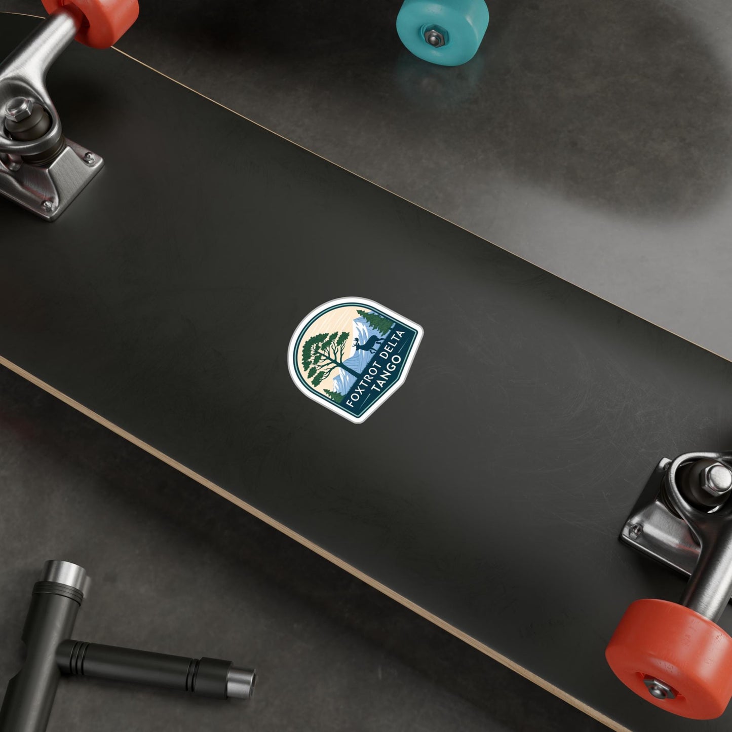 Foxtrot Delta Tango, Nature-Inspired Kiss-Cut Vinyl Decals, Great For Cars, Laptops, and Water Bottles