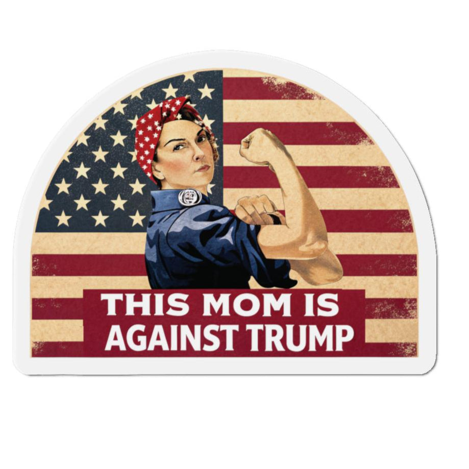 Moms Against Trump Die-Cut Magnets, Empowering Mom Against Trump, Patriotic Home Decor, Gifting for Activists, Political Merchandise