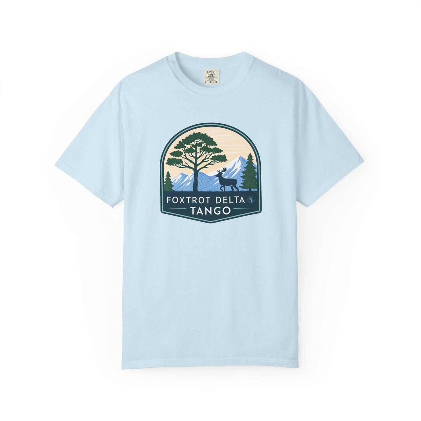 Foxtrot Delta Tango Nature T-Shirt, Unisex Hiking Tee, Adventure Shirt for Outdoorsy People, Forest Graphic Tee, Wilderness Camping Gift