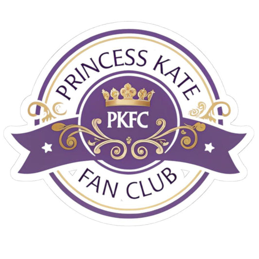 Princess Kate Fan Club Kiss-Cut Stickers, Fun Laptop Decals