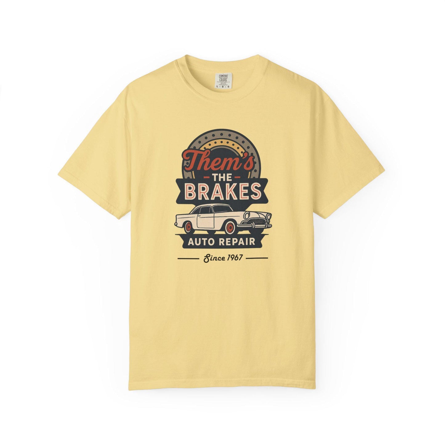Them's The Brakes Vintage Auto Repair Graphic Tee, Unisex T-Shirt, Car Lover Gift, Dad Shirt, Classic Car Style