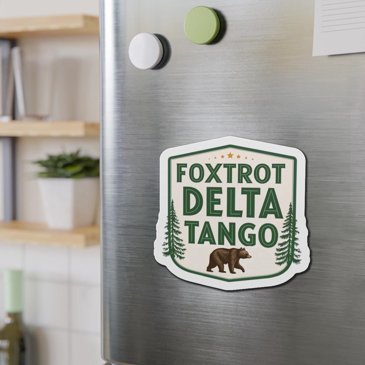 Foxtrot Delta Tango Magnet - Nature Themed - For Outdoor Enthusiasts