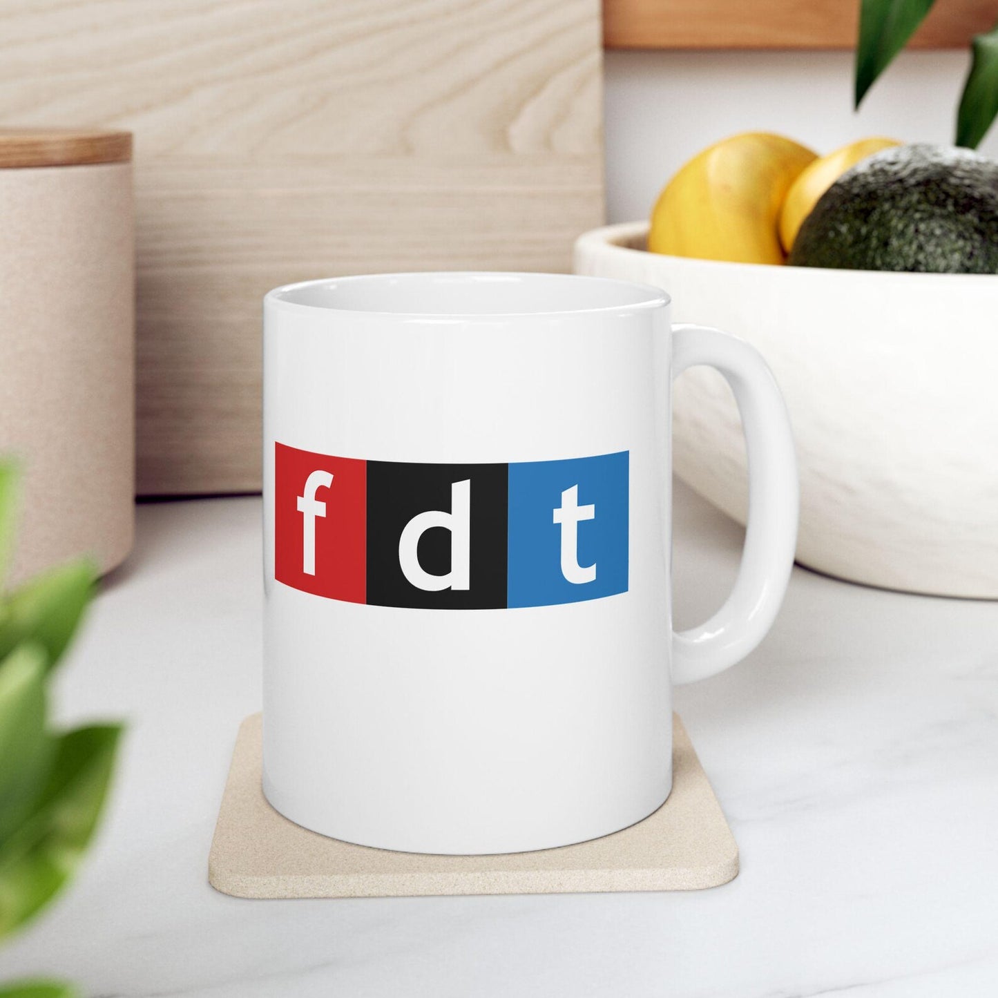 Foxtrot Delta Tango Ceramic Mug for Coffee Lovers, 11oz, Gift for Friends, Office Humor, Quotes Mug, Tea Lover Gift, FDT