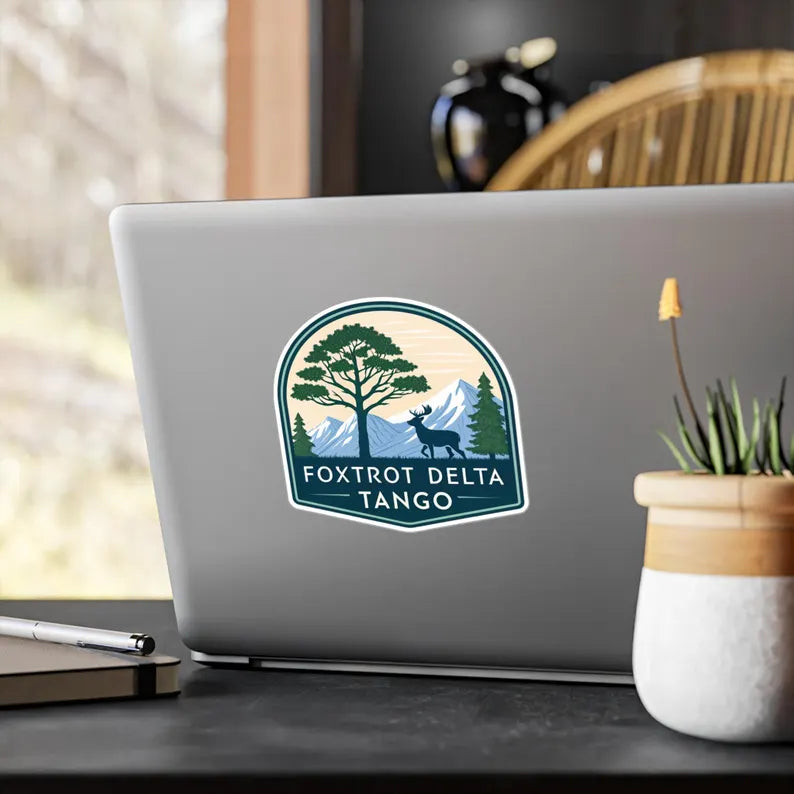 Foxtrot Delta Tango — Anti-Trump Nature-Inspired Kiss-Cut Vinyl Decals (Car, Laptop & Water Bottle)