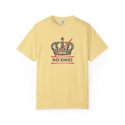 No Kings Rebel Crown T-Shirt - Unisex Garment-Dyed Tee for Festival, Casual Wear, Statement Shirt, Gift for Friends, No Kings Design