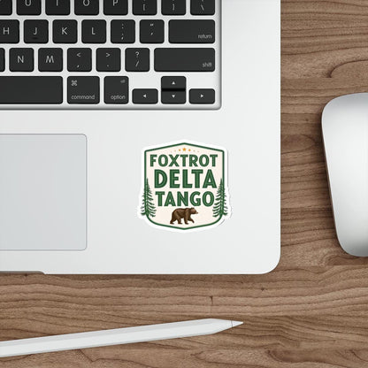 Foxtrot Delta Tango Die-Cut Stickers - Nature Themed - US Forestry Service Inspired