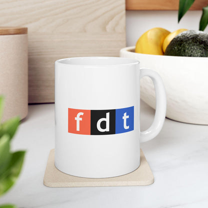 FDT Mug - Funny Gift for Coffee Lovers, Office Décor, Creative Design, Facebook Theme