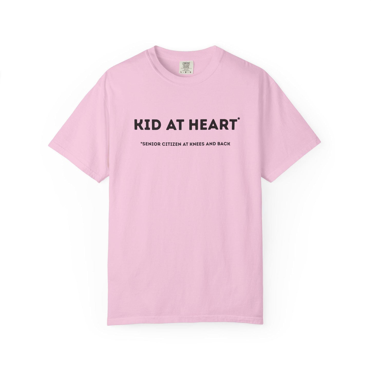 Kid at Heart Unisex Garment-Dyed T-Shirt, Casual Tee, Beachwear, Fun Summer Top, Gift for Adults, Everyday Wear
