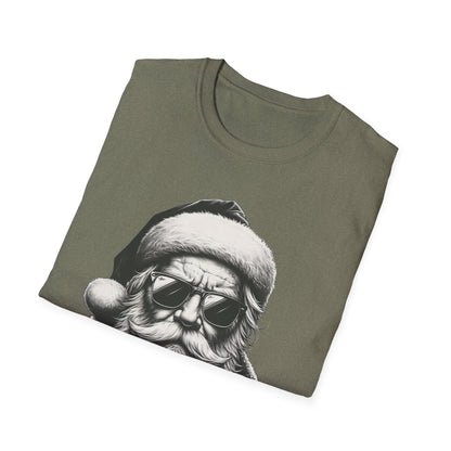 Cool Santa Graphic Unisex T-Shirt, Funny Holiday Tee, Christmas Gift, Retro Santa Shirt, Festive Apparel, Men and Women Holiday Wear