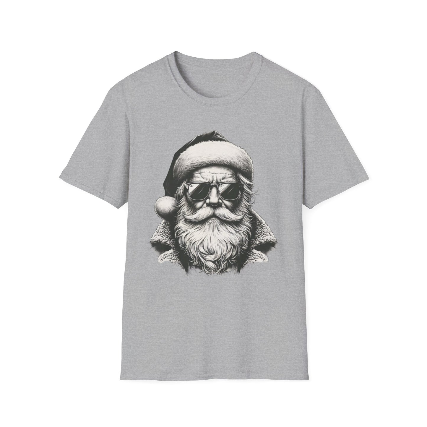Cool Santa Graphic Unisex T-Shirt, Funny Holiday Tee, Christmas Gift, Retro Santa Shirt, Festive Apparel, Men and Women Holiday Wear