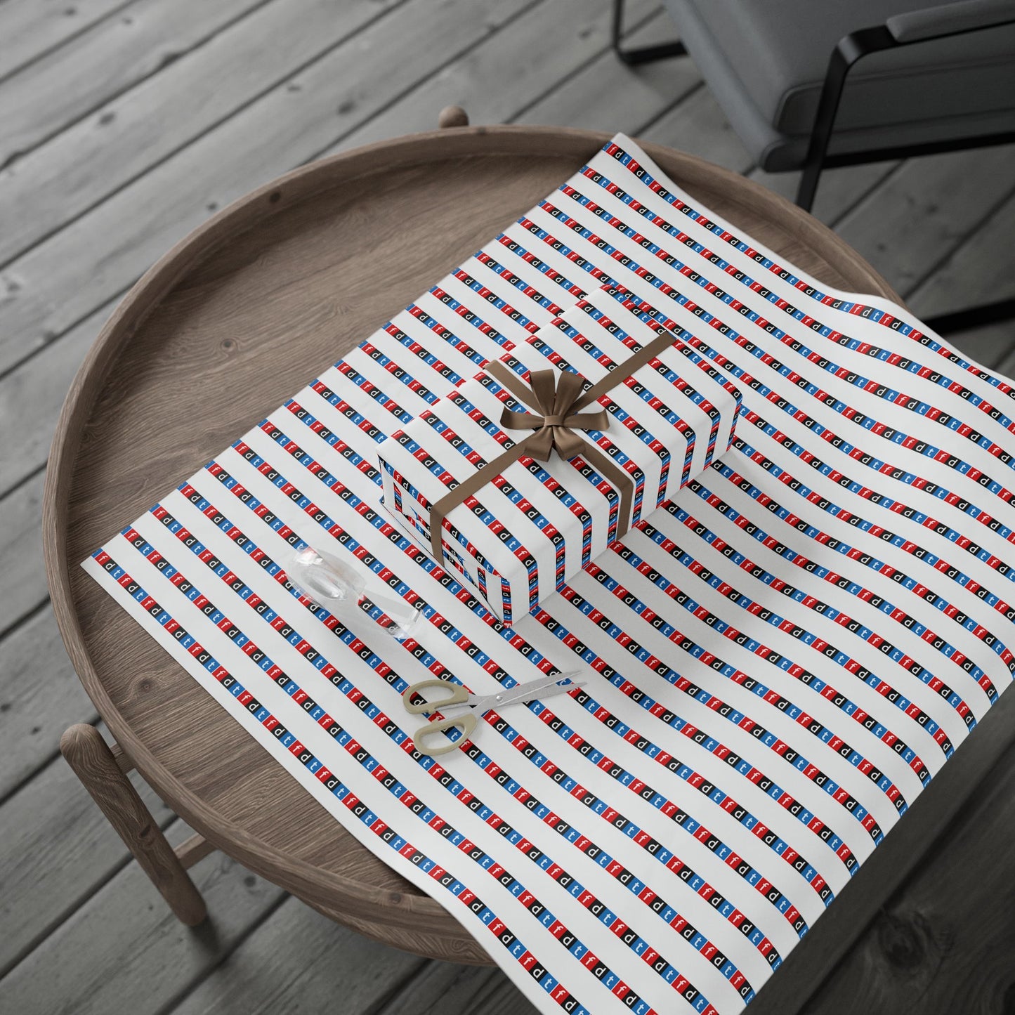 FDT Design Wrapping Paper | Foxtrot Delta Tango | Anti Trump Design | Alternative Gift Wrap