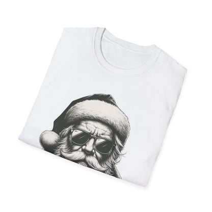 Cool Santa Graphic Unisex T-Shirt, Funny Holiday Tee, Christmas Gift, Retro Santa Shirt, Festive Apparel, Men and Women Holiday Wear