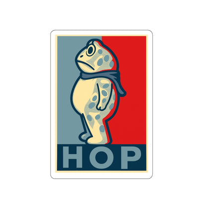 Portland Frog "Hop" Die-Cut Stickers | Obama Inspired Vinyl Decal for Laptops, Water Bottles, Notebooks, and More