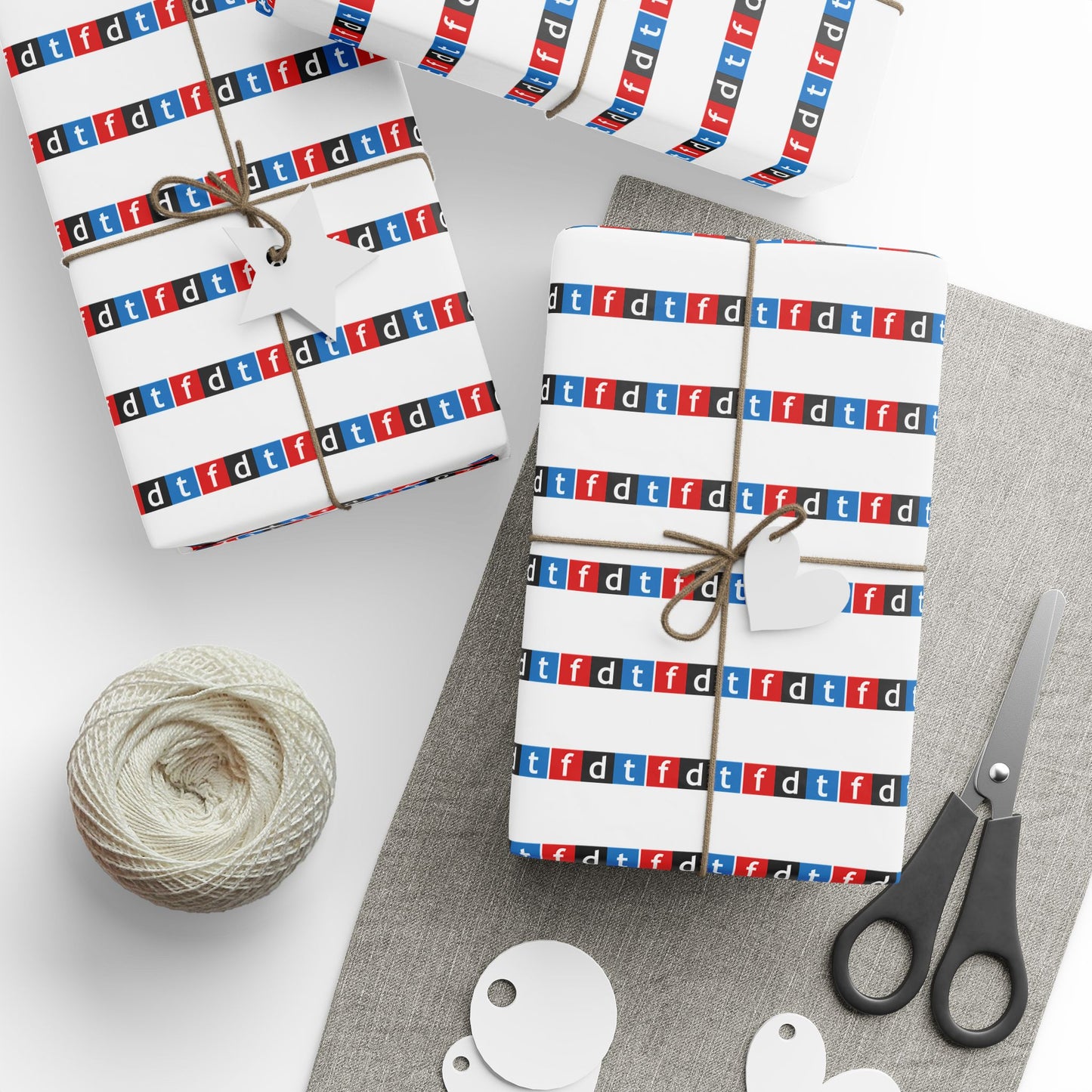 FDT Design Wrapping Paper | Foxtrot Delta Tango | Anti Trump Design | Alternative Gift Wrap