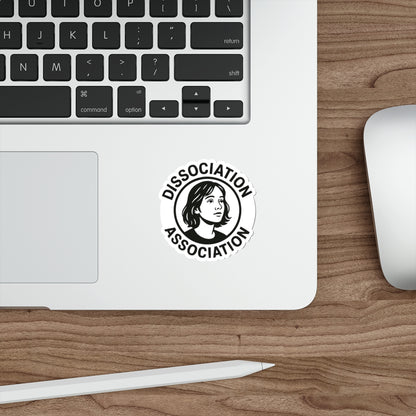 Dissociation Association Die-Cut Stickers | Unique Vinyl Decals for Laptop, Phone, Water Bottle, Journals, Cool Gifts
