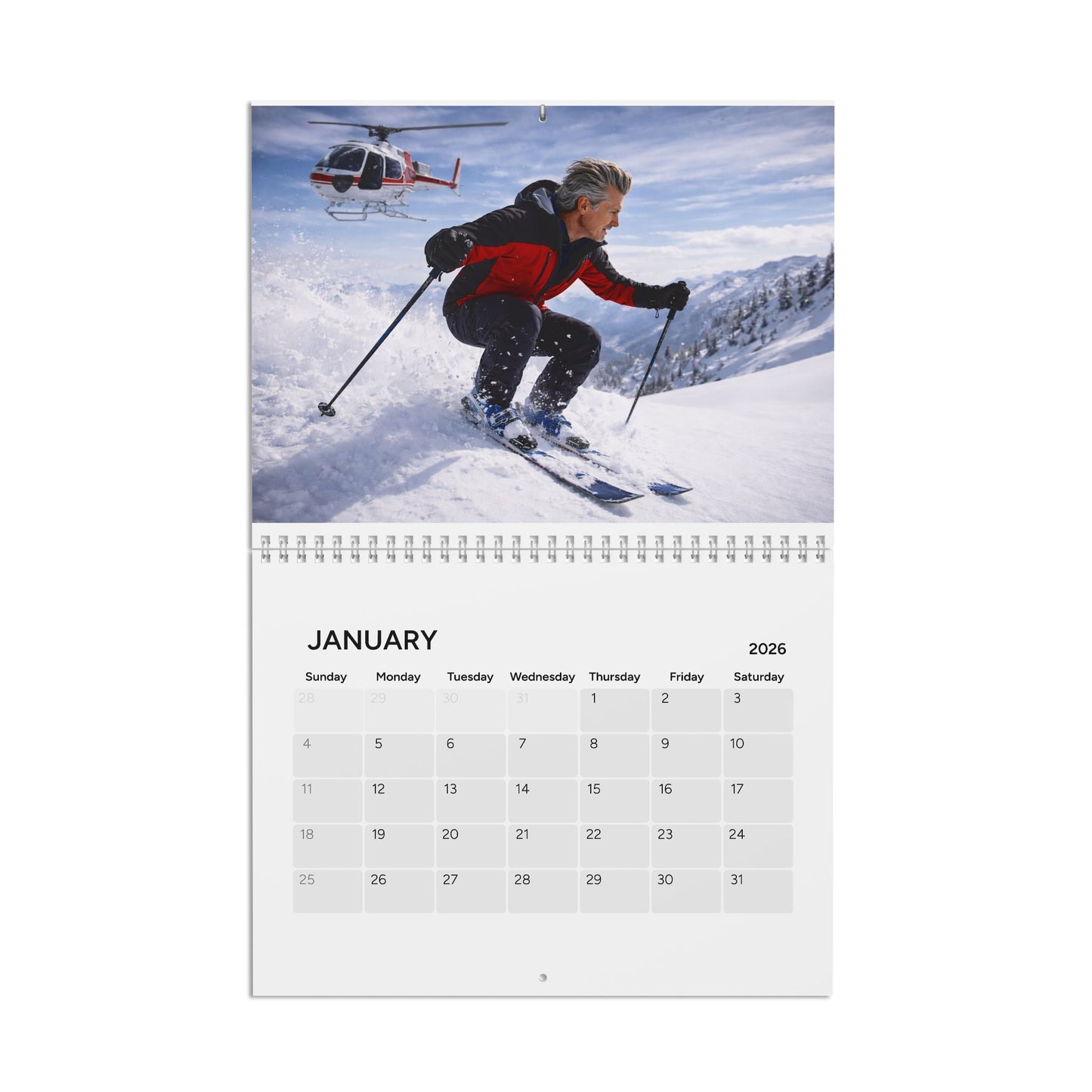 Daddy Newson 2026 Wall Calendar | Monthly Planner | Different theme for every month