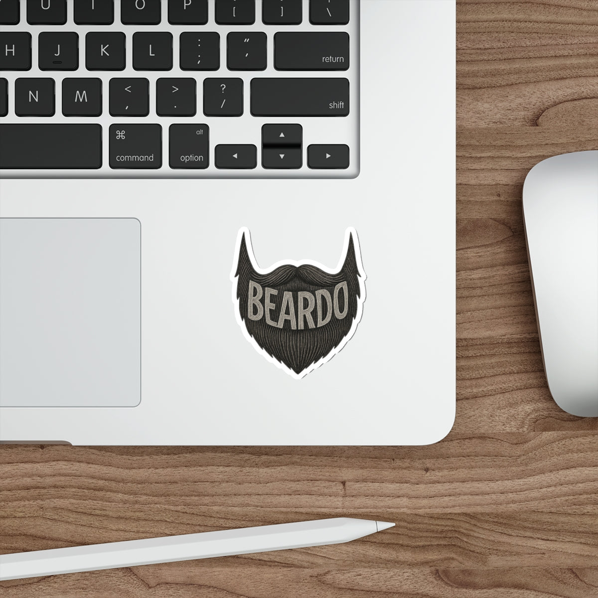 Beardo Die-Cut Stickers | Cool Beard Stickers for Men | Laptop Decals, Gift for Bearded Friends, Trendy Decor, Fun Accessories