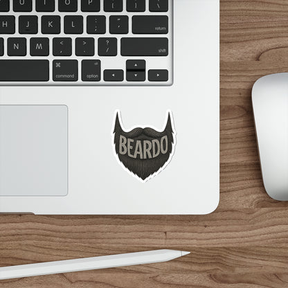 Beardo Die-Cut Stickers | Cool Beard Stickers for Men | Laptop Decals, Gift for Bearded Friends, Trendy Decor, Fun Accessories
