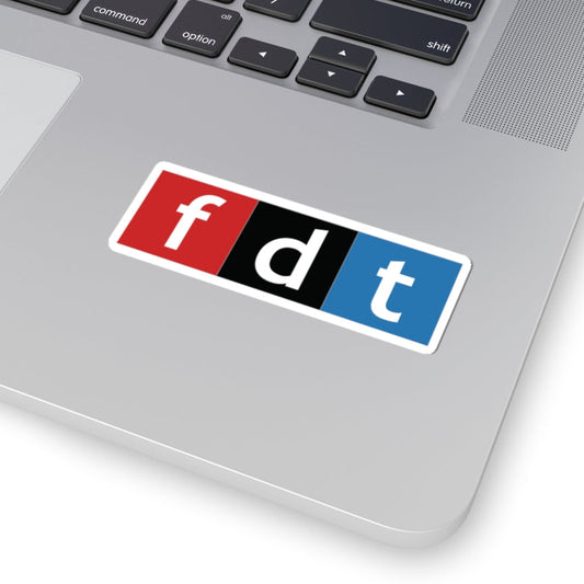 NPR Parody Logo Sticker - FDT - Stylish Kiss-Cut Stickers for Personalization, Laptop Decor, Scrapbooking, Gift Ideas, Home Office