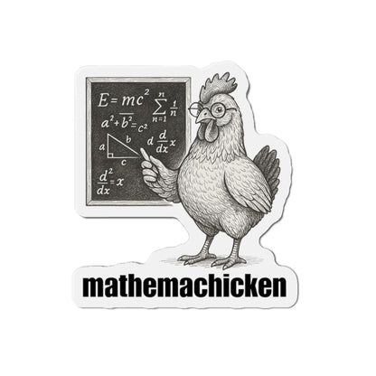Mathemachicken | Math-Themed Die-Cut Magnets, Fun Kitchen Decor, Math Lover Gifts, Unique Fridge Decor, Educational Magnets