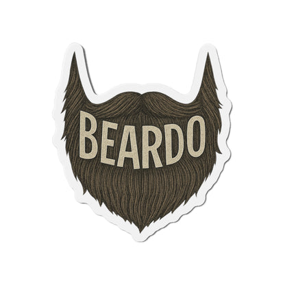 Beardo Beard-Shaped Die-Cut Magnet, Funny Gift for Bearded Men, Home Decor, Refrigerator Magnet, Beardo Magnet