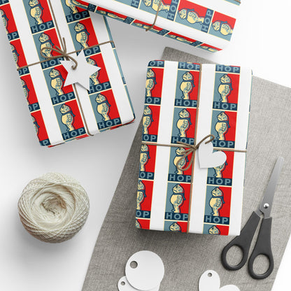 Portland Frog 'Hop' Pattern Wrapping Paper | Anti Trump Christmas | Resist | Foxtrot Delta Tango