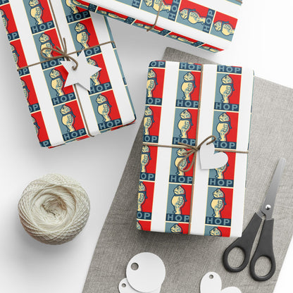 Portland Frog 'Hop' Pattern Wrapping Paper | Anti Trump Christmas | Resist | Foxtrot Delta Tango