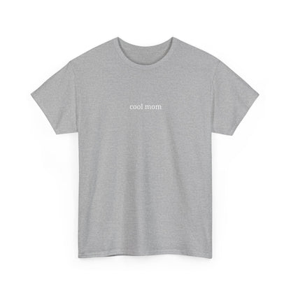 Cool Mom Unisex Heavy Cotton Tee, Casual Tee, Gift for Moms, Everyday Wear, Graphic Shirt, Fun Apparel