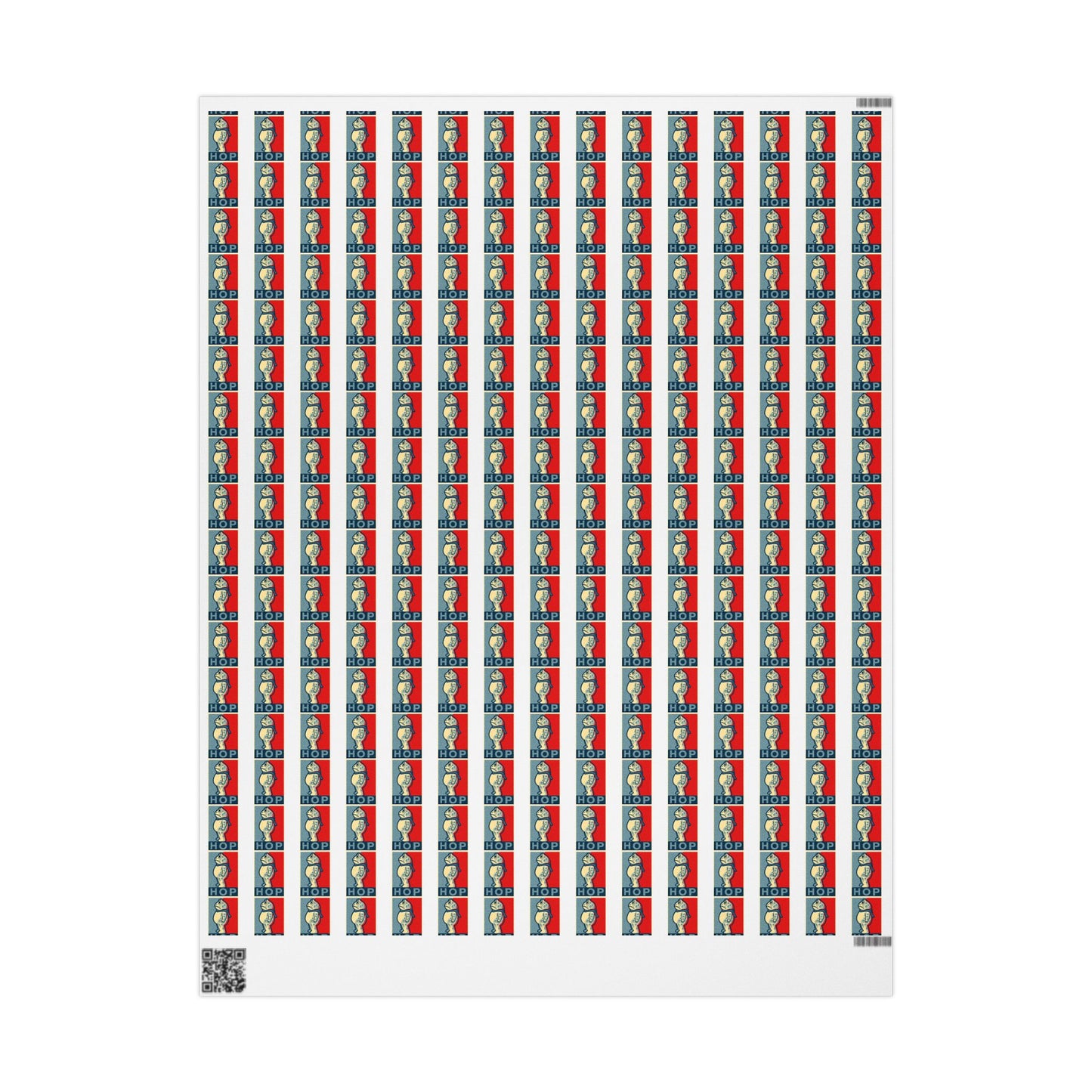 Portland Frog 'Hop' Pattern Wrapping Paper | Anti Trump Christmas | Resist | Foxtrot Delta Tango