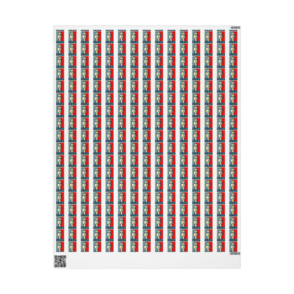 Portland Frog 'Hop' Pattern Wrapping Paper | Anti Trump Christmas | Resist | Foxtrot Delta Tango
