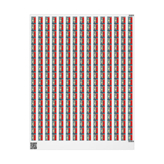 Portland Frog 'Hop' Pattern Wrapping Paper | Anti Trump Christmas | Resist | Foxtrot Delta Tango