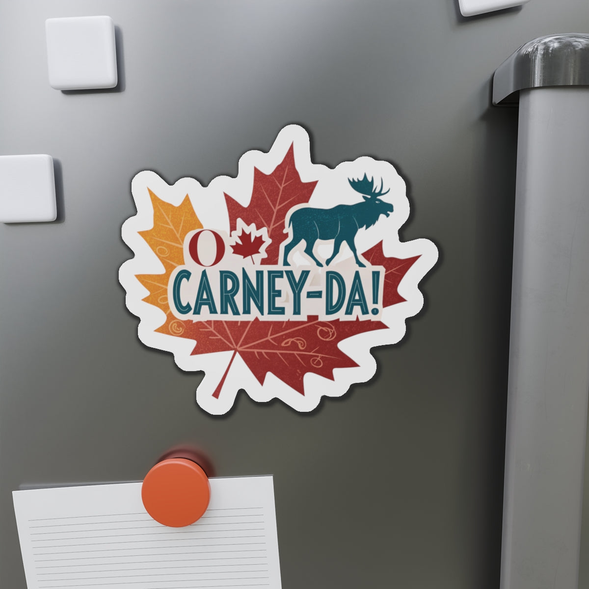 O Carney-da! Mark Carney Die-Cut Magnets | Perfect for Fans of Canada, Fun Home Decor, Gift for Friends, Celebratory Keepsake