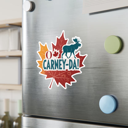 O Carney-da! Fun Canadian Kiss-Cut Vinyl Decals, Moose Designs for Car Stickers, Scrapbooking, Gifts, Canada Day Decor, Unique Vinyl Art